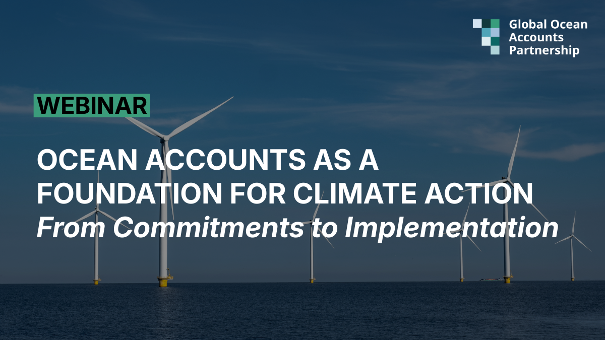 Webinar. Ocean Accounts as a Foundation for Climate Action: From Commitments to Implementation